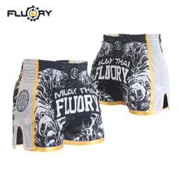 FLUORY Muay Thai Shorts Free  Combat Mixed Martial Arts Boxing Training Match Pants Men and Women