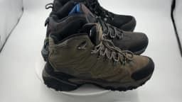 HIKEUP New Men‘s Hiking Shoes Leather Outdoor Sneakers for Men Trekking Boots Male Camping Hunting Mens Tactical Ankle Boots