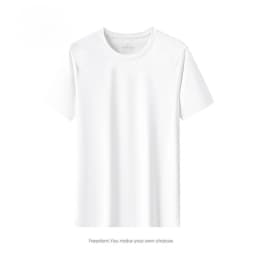 Summer Ice Silk High Elastic Men's Sports and Leisure T-shirt Comfortable Breathable Sweat-absorbing Quick Drying Top