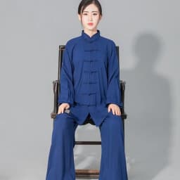 Women's Men's Soft Cotton Tai Chi Suit Kung Fu Wushu Martial Arts Uniform Wing Chun Jacket Pants