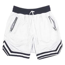Men's Zippered Pocket Drawstring Shorts, Sportswear, Breathable, Quick Drying, Comfortable, Loose Fitting Color Matching Shorts,