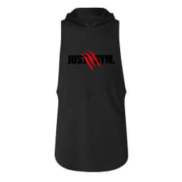 Jogging Sports T-shirts Mens Casual Street Hip Hop Hooded Tank Top Cotton Sleeveless Sweatshirt Fitness Workout Sportswear Tops