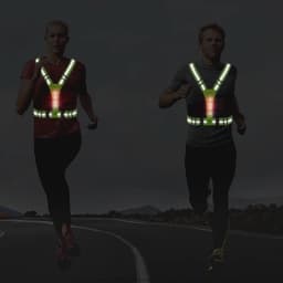 Adjustable LED Running & Cycling Safety Vest for Men and Women Night Security Sports Gear