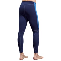 Mens Swim Pants 3mm Neoprene Wetsuit Pants Drawstring Color Block Rash Guard Leggings Beach Swimming Snorkeling Surfing Diving