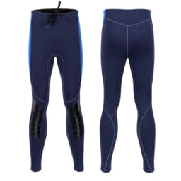 Mens Swim Pants 3mm Neoprene Wetsuit Pants Drawstring Color Block Rash Guard Leggings Beach Swimming Snorkeling Surfing Diving