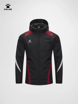 KELME sports windbreaker men's waterproof hooded woven jacket outdoor running windproof waterproof jacket