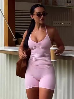2 Piece Gym Set Woman Backless Halter Tank Top Seamless Booty Shorts Sports Suit Yoga Clothing Active Wear Women Workout Sets