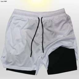 Men's Sports Shorts With Solid Color High Elasticity Breathable Sweat Absorption Heat Dissipation Running Bodybuilding Leggings