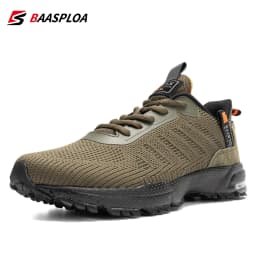 Baasploa Men Sneakers Outdoor Casual Lightweight Breathable Tennis Shoes Male Fashion Designer Mesh Professional Running Shoes