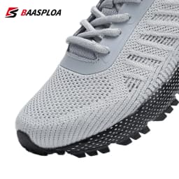 Baasploa Men Sneakers Outdoor Casual Lightweight Breathable Tennis Shoes Male Fashion Designer Mesh Professional Running Shoes
