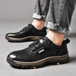 Non-slip Leather Men Hiking Shoes High Quality Man Casual Sneakers Comfortable Sport Shoes Breathable Retro Men Walking Sneakers