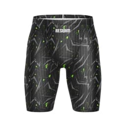 Summer Men's Pro Swim Jammer Athletic Practice Knee-Length Swimsuit Short New Swimming Trunks Beach Tights Shorts Surf Pants