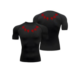 Anime Compression Shirt Men's Print Summer Short Sleeve Rash Guard Gym Workout T-Shirt Athletic Quick Dry Baselayer Undershirts