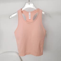 Women's Sleeveless Slim-Fit Sports Tank Top with Built-in Bra Pads - Breathable, Quick-Dry for Running & Yoga