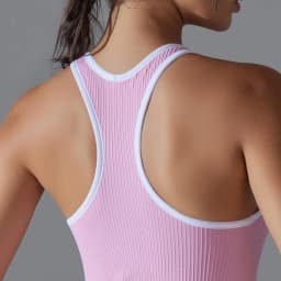 Women's Sleeveless Slim-Fit Sports Tank Top with Built-in Bra Pads - Breathable, Quick-Dry for Running & Yoga
