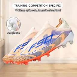 Upgraded Wear Resistant AG FG Football Shoes Skin-friendly PU Fabric Hard TPU Stud Stable Support Outdoor Natural Grass Sports