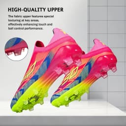 Upgraded Wear Resistant AG FG Football Shoes Skin-friendly PU Fabric Hard TPU Stud Stable Support Outdoor Natural Grass Sports