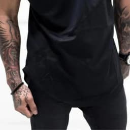 Men's Running Sport T-Shirt Breathable Summer Shirt Muscle Guys Fashion Cotton Patchwork Mesh Clothing Gym Bodybuilding Fitness