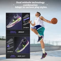 361 ° Joker 2 Low Men Basketball Shoes New Trendy Chic Breathable Shock-Absorbing Wear-resistant Male Sneakers 672611110