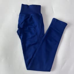 No Logo Gym Leggings Women Seamless Yoga Pants High Waist Low Ribbed Band Fitness Leggings Fitness Sweat Wicking Workout Tights