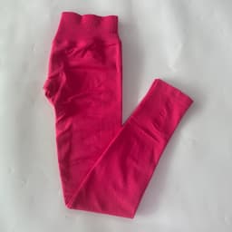 No Logo Gym Leggings Women Seamless Yoga Pants High Waist Low Ribbed Band Fitness Leggings Fitness Sweat Wicking Workout Tights