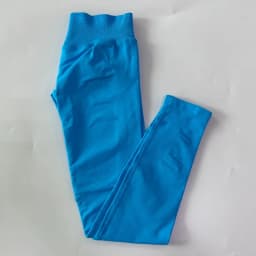 No Logo Gym Leggings Women Seamless Yoga Pants High Waist Low Ribbed Band Fitness Leggings Fitness Sweat Wicking Workout Tights