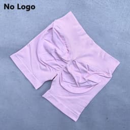 No Logo Sexy V Back Low Ribbed Waist Band Yoga Shorts Seamless Scrunch Bum Workout Gym Shorts Booty Hight Stretch Running Shorts