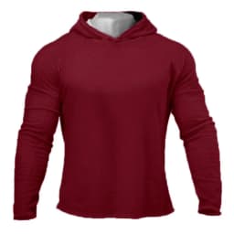 Plain Mens Hooded Running T-shirts Autumn Cotton Fitness Long Sleeve Hoodies Breathable Workout Gym Clothing Sports Muscle Shirt