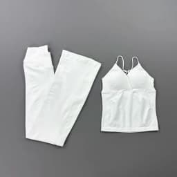 2 Piece Sports Set Women Back Tie Thin Strap Tank Top Crossover Waist Flare Yoga Pants Bootcut Leggings Gym Pilates Workout Suit