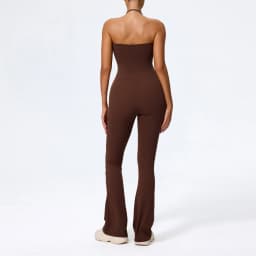 New Summer Women Sleeveless Hang Neck Jumpsuit Backless Flared Activewear Female Yoga Clothes Sport Outfit For Woman Overalls