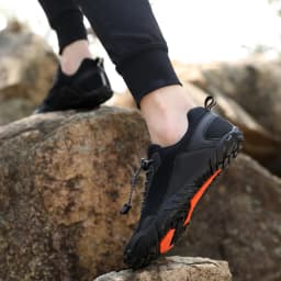 Men's Minimalist Trail Running Barefoot Shoes Wide Toe Box Zero Drop Aqua Sock Shoes for Kayaking Boating Hiking Surfing Walking