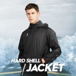 KELME Men's Waterproof Jacket Windbreaker Soccer Training Lightweight Training Outwear Quick Dry Coat 8163WT1001