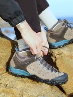 HUMTTO Waterproof Hiking Shoes Men's Outdoor Sneakers for Men 2021 Leather Women Winter Woman Climbing Trekking Sport Man Boots