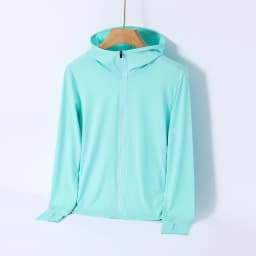 Summer Thin Ice Silk UV Women's Sunscreen Swimwear Jacket Front Zip UPF 50+ Fishing Clothing Couple Sunwear
