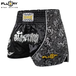 Fluory Printing Fight Shorts Boxing Shorts Embroidery Patches Muay Thai Shorts