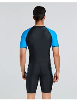 SBART Men's European and American Style Short-Sleeved Diving Suit for Snorkeling Slimming Swimwear