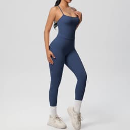 Halter Yoga Top Set Fitness Gym Suit Training Sleeveless Sport Gym Tops Crossover Back Sports Underwear Tummy Control Slimming