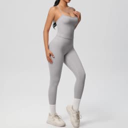 Halter Yoga Top Set Fitness Gym Suit Training Sleeveless Sport Gym Tops Crossover Back Sports Underwear Tummy Control Slimming