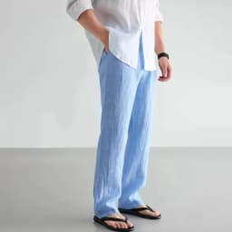 100% Cotton Linen Men Running Pants Sportswear Jogging Sweatpants Thin Tracksuit Gym Fitness Trousers Training Sport Pants Men
