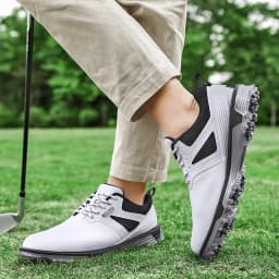LiXingMing Golf Shoes Men X6 White Light Water proof Anti-slip studs Golf Sport Shoes Outdoor Training Golf Coach Sneakers40-47#