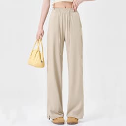 VITALINOVO UPF 50+ Wide Leg Travel Hiking Pants for Women Lightweight Quick-Dry Business Casual Pants for Work Lounge Beach Pant