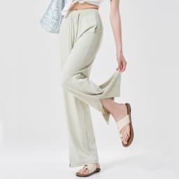 VITALINOVO UPF 50+ Wide Leg Travel Hiking Pants for Women Lightweight Quick-Dry Business Casual Pants for Work Lounge Beach Pant