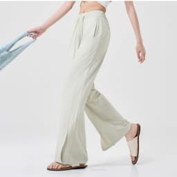 VITALINOVO UPF 50+ Wide Leg Travel Hiking Pants for Women Lightweight Quick-Dry Business Casual Pants for Work Lounge Beach Pant