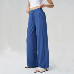 VITALINOVO UPF 50+ Wide Leg Travel Hiking Pants for Women Lightweight Quick-Dry Business Casual Pants for Work Lounge Beach Pant