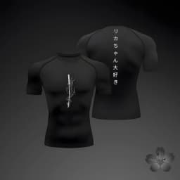 Anime Summer Short Sleeve T-Shirt Men Compression Shirt New Running Sports Quick Dry Gym Jogging Shirts Rashguard Jiu Jitsu Tops