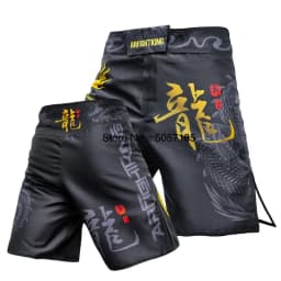 MMA Shorts Kickboxing Short Men's Fight Shorts Mixed Martial Arts BJJ Jiu Jitsu Muay Thai Pants Grappling Boxing Training Trunks