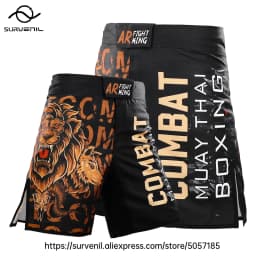 MMA Shorts Kickboxing Short Men's Fight Shorts Mixed Martial Arts BJJ Jiu Jitsu Muay Thai Pants Grappling Boxing Training Trunks