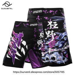 MMA Shorts Kickboxing Short Men's Fight Shorts Mixed Martial Arts BJJ Jiu Jitsu Muay Thai Pants Grappling Boxing Training Trunks