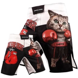MMA Shorts Kickboxing Short Men's Fight Shorts Mixed Martial Arts BJJ Jiu Jitsu Muay Thai Pants Grappling Boxing Training Trunks