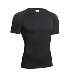 Men's Compression Long Sleeve Shirt Black Fitness T-shirt Male Running Quick Drying Gym Top Sun Protection Sports Base Layer